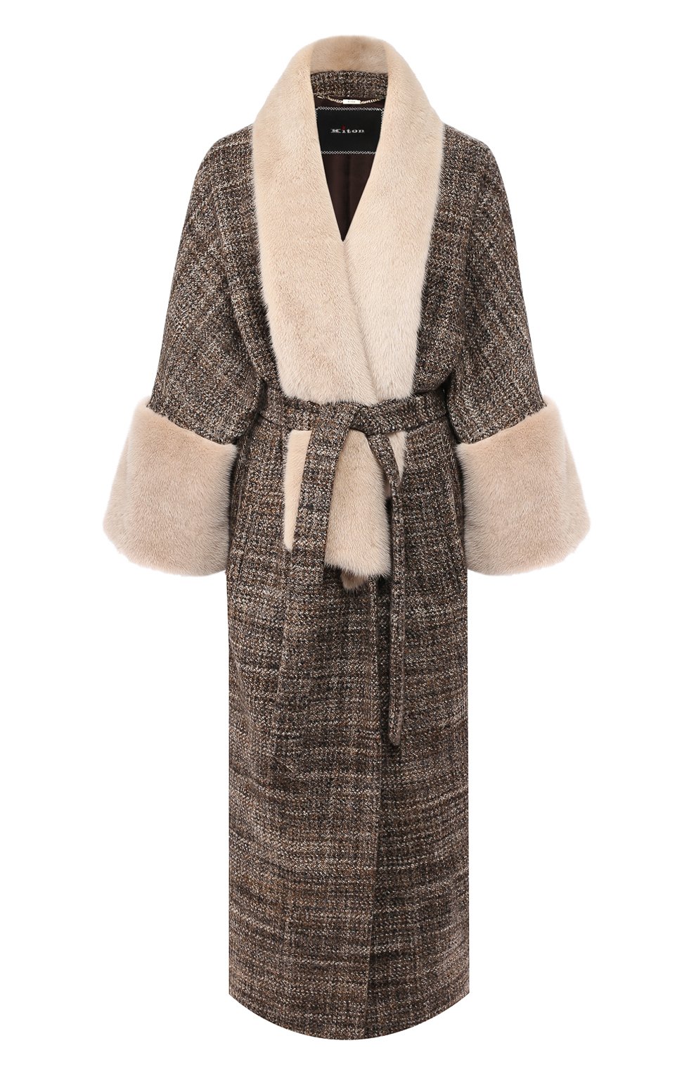 Пальто из смеси кашемира и шелка KITON, арт. D48603K04S00, фото 1