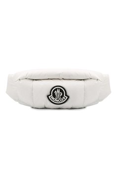 Мужская текстильная поясная сумка legere MONCLER кремового цвета, арт. G2-09A-5M501-00-02SZS | Фото 1 (Материал: Текстиль; Ремень/цепочка: На ремешке; Размер: large; Стили: Спорт-шик)