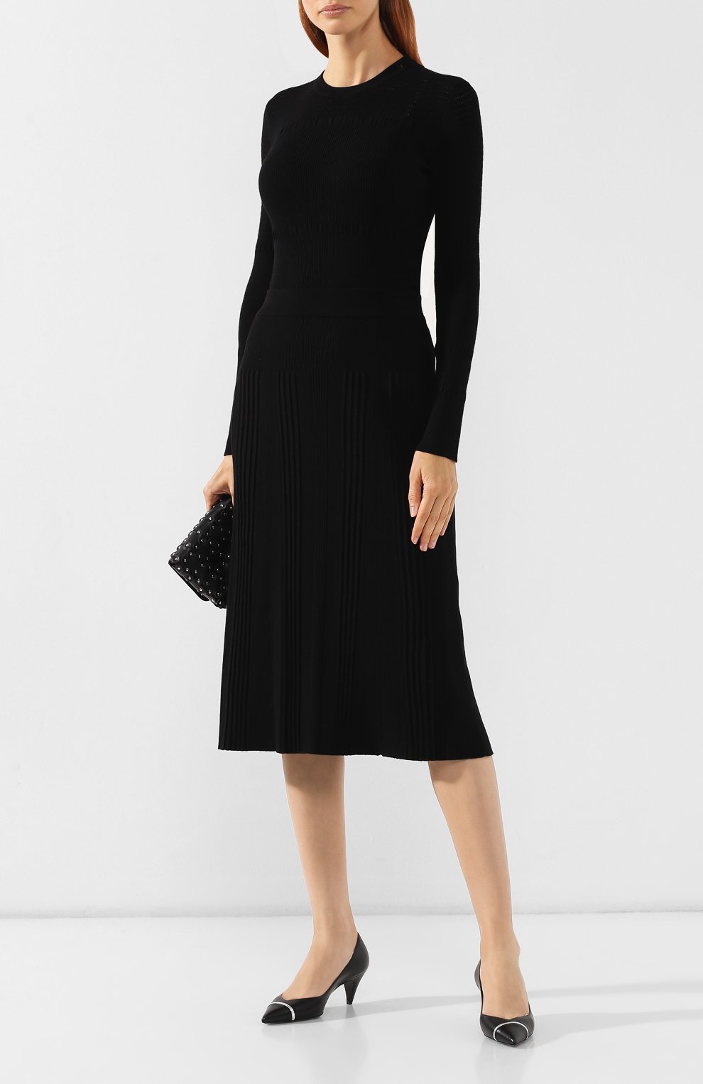 Юбка-миди KENZO черного цвета по цене 24200 руб., арт. F962JU564842, фото 2 Юбка-миди KENZO, арт. F962JU564842, фото 2