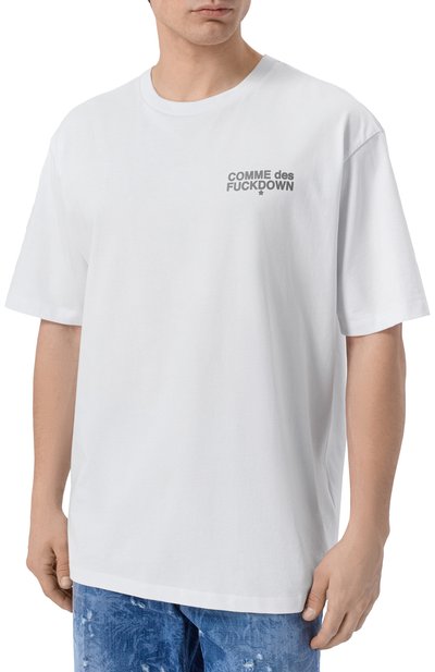 Хлопковая футболка COMME DES FUCKDOWN, арт. CFABM01998, фото 3