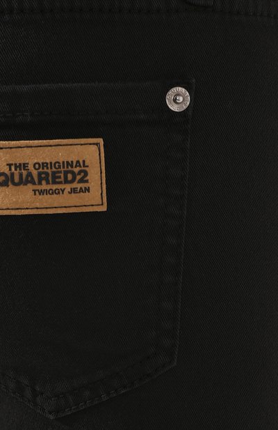 Джинсы DSQUARED2 черного цвета по цене 39150 руб., арт. S75LB0208/S44531, фото 5 Джинсы DSQUARED2, арт. S75LB0208/S44531, фото 5