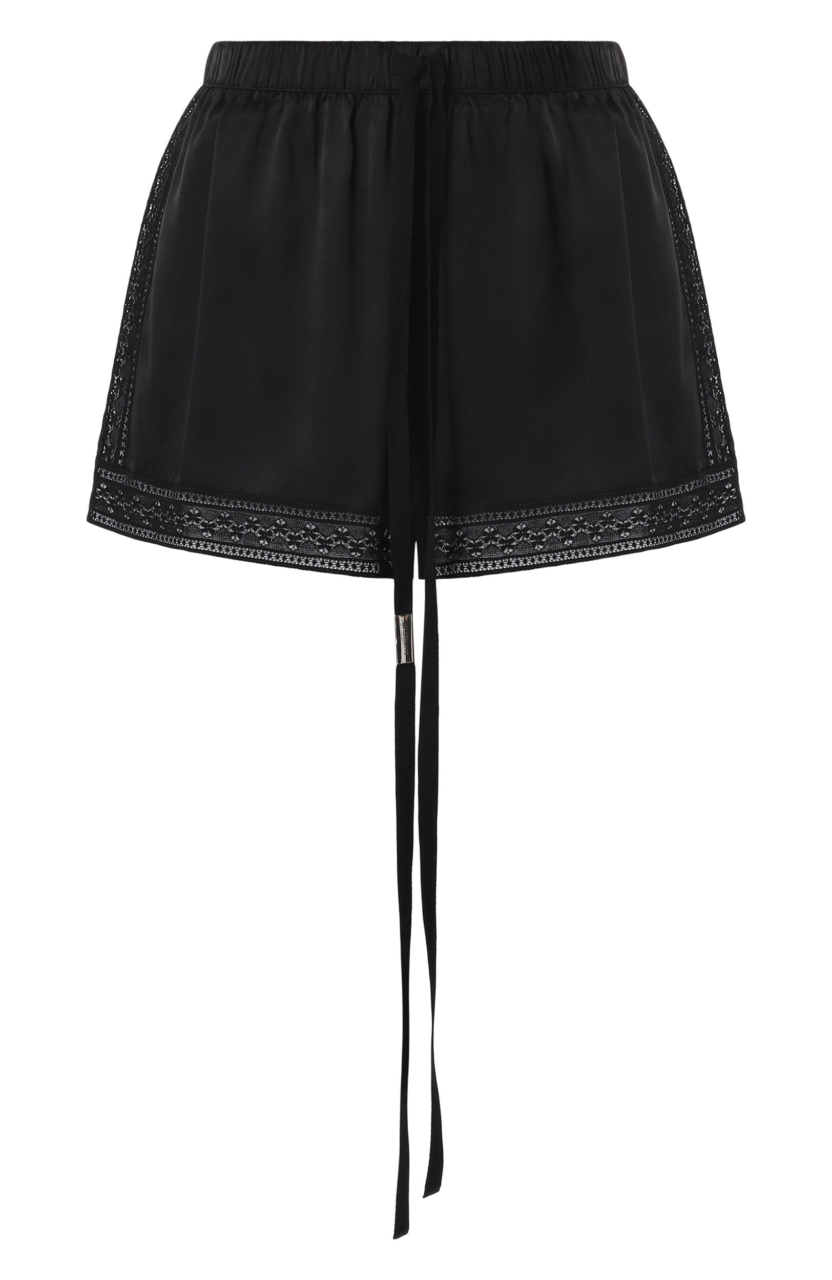 Шелковые шорты ANN DEMEULEMEESTER черного цвета по цене 78750 руб., арт. B0014341/FA134, фото 1 Шелковые шорты ANN DEMEULEMEESTER, арт. B0014341/FA134, фото 1