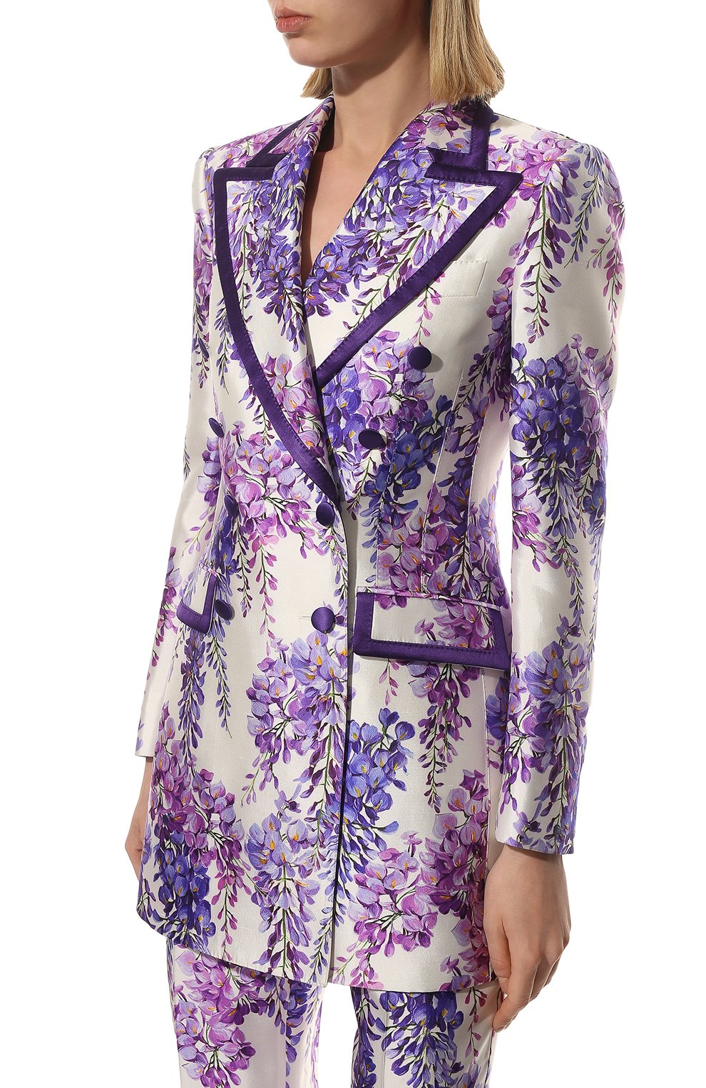 Жакет из шелка и вискозы DOLCE & GABBANA, арт. F290KT/FSTAP, фото 3
