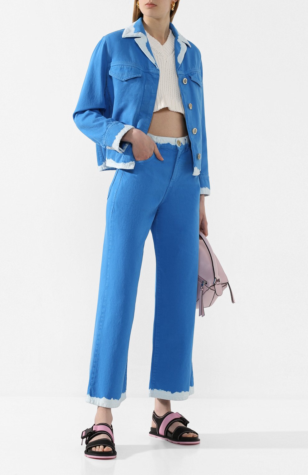 Джинсовая куртка MARNI синего цвета по цене 134000 руб., арт. GIJD0115G2/TCZ09, фото 2 Джинсовая куртка MARNI, арт. GIJD0115G2/TCZ09, фото 2