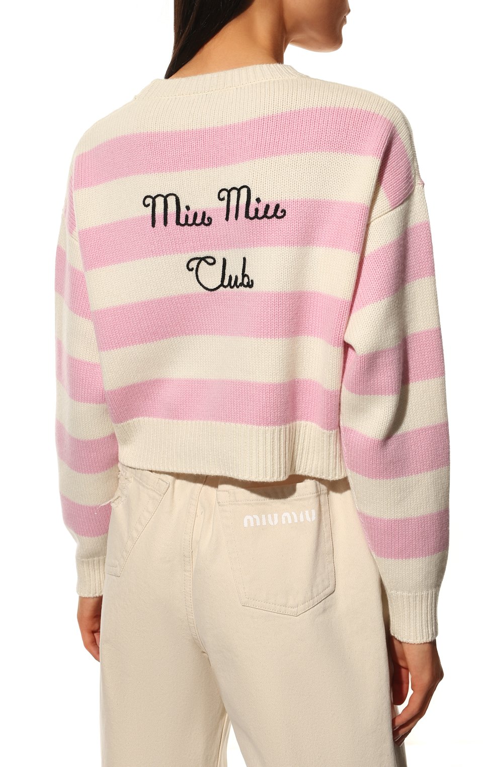 Кашемировый пуловер MIU MIU, арт. MML574-10TH-F0AY1, фото 4