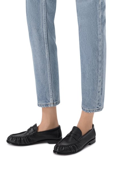 Женские кожаные пенни-лоферы le loafer SAINT LAURENT, арт. 818908/25VAA