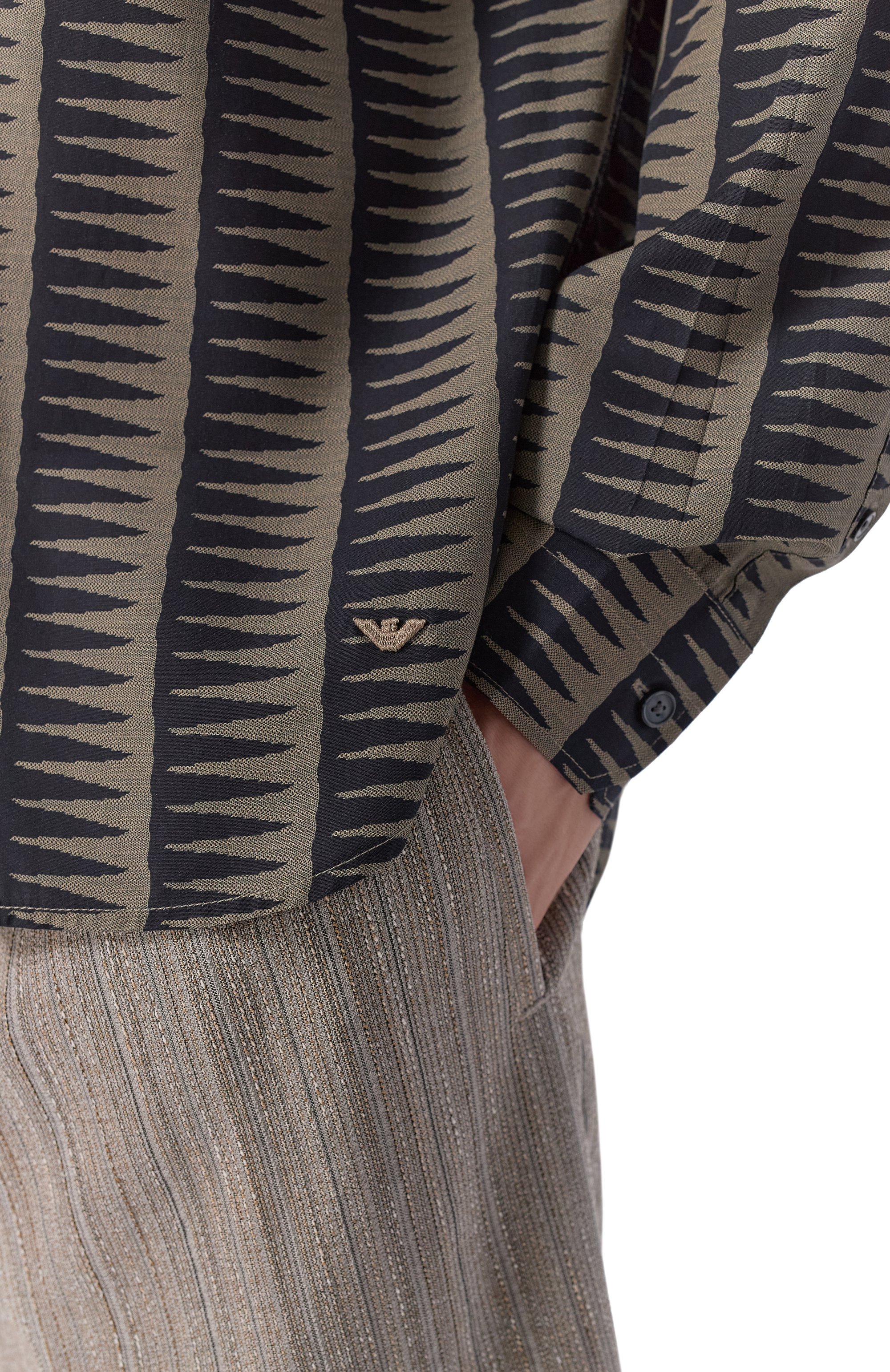 Рубашка из лиоцелла и вискозы EMPORIO ARMANI, арт. EM004178/AF14214, фото 5