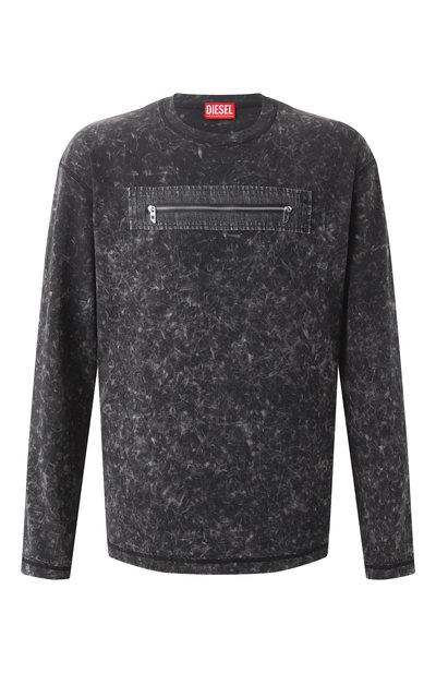 Мужская хлопковый лонгслив DIESEL, арт. A17634/0QMAU