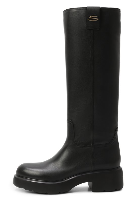 Кожаные сапоги Santoni WSEG71747SM0NVRF Чёрный  WSEG71747SM0NVRF Фото 4