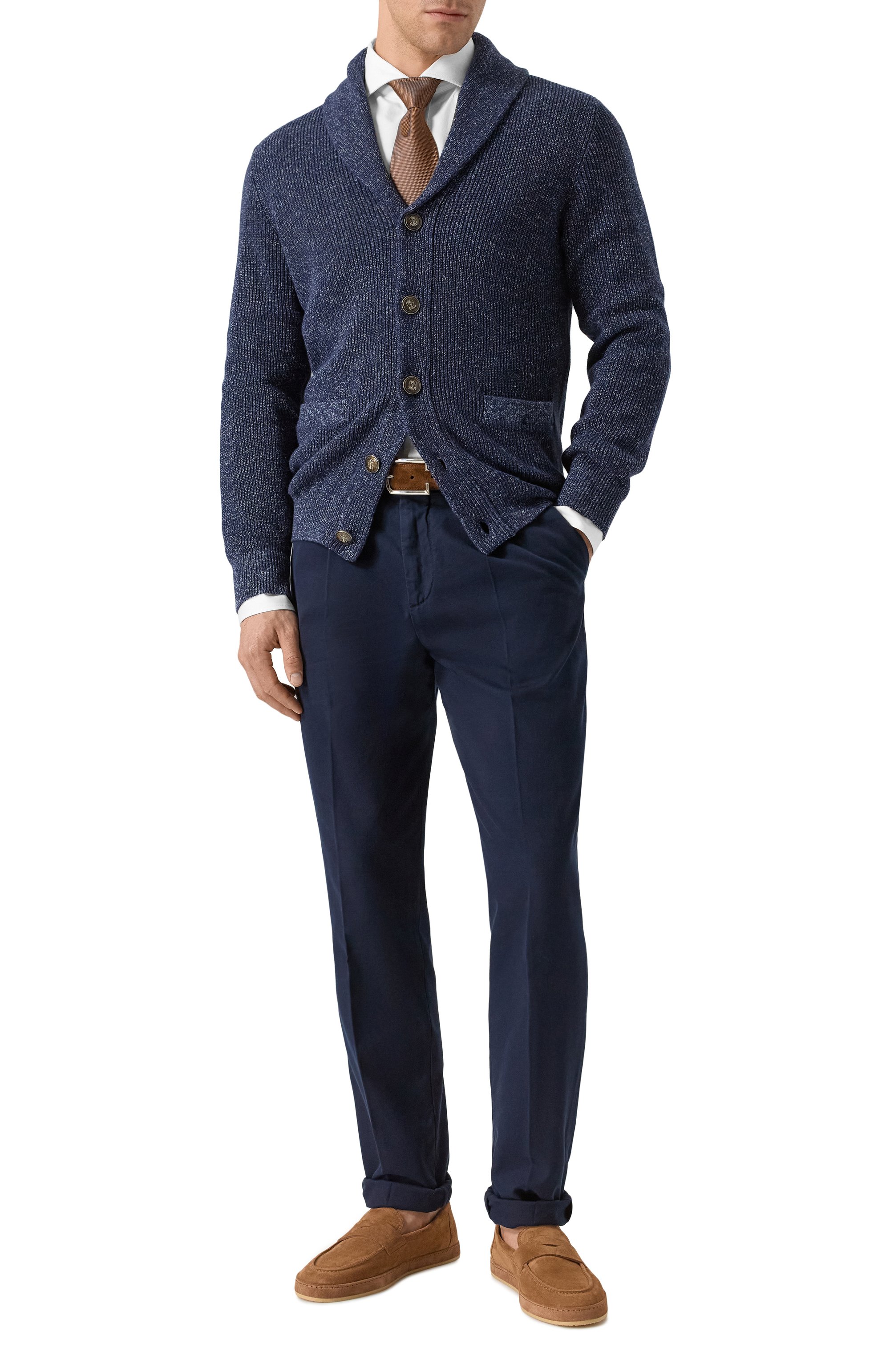 Хлопковая сорочка BRUNELLO CUCINELLI белого цвета по цене 68500 руб., арт. MBUC41718, фото 2 Хлопковая сорочка BRUNELLO CUCINELLI, арт. MBUC41718, фото 2