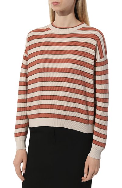 Хлопковый пуловер BRUNELLO CUCINELLI, арт. M1919B1331, фото 3