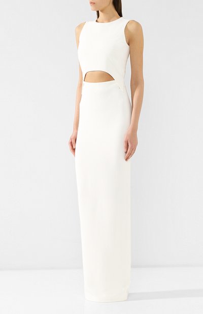 Платье-макси из вискозы TOM FORD белого цвета по цене 362500 руб., арт. AB2464-FAX459, фото 3 Платье-макси из вискозы TOM FORD, арт. AB2464-FAX459, фото 3