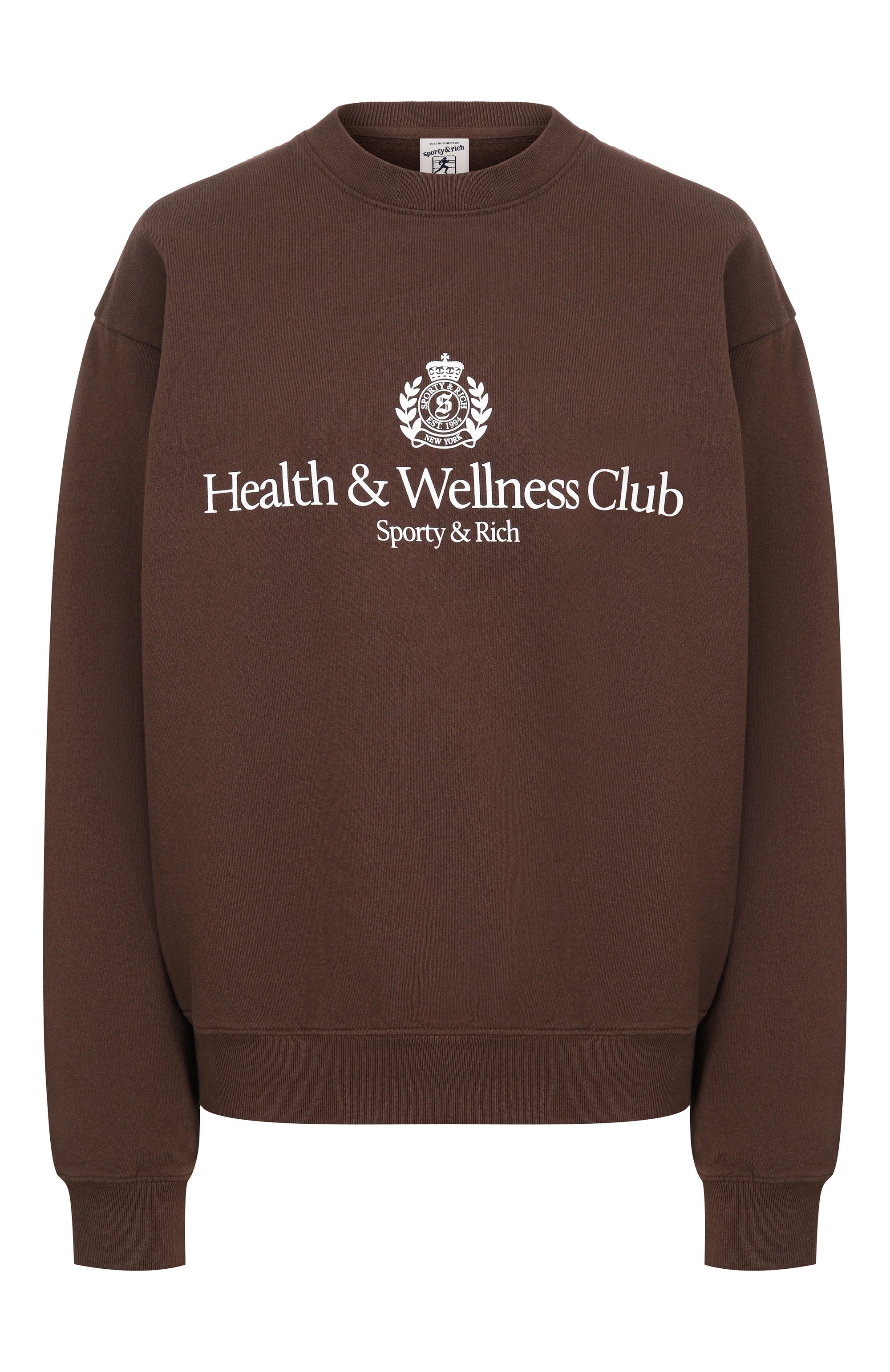 Хлопковый свитшот SPORTY AND RICH, арт. ST07165241BR03, фото 1