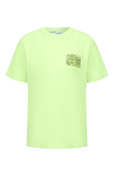 Женская хлопковая футболка OFF-WHITE, арт. 0WAA049S19D960786288