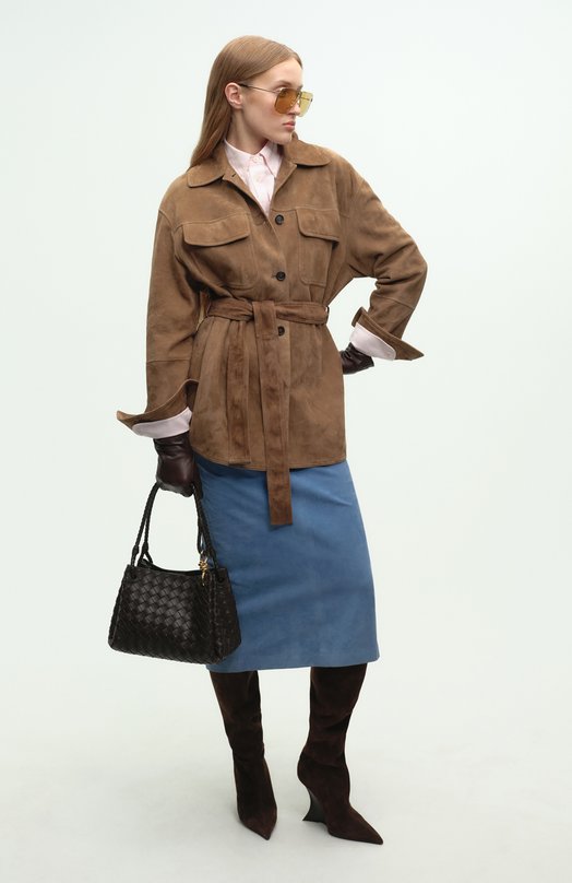 Замшевая куртка Brunello Cucinelli MPCAI7452P Коричневый  MPCAI7452P Фото 6