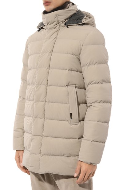 Пуховик с воротником из кролика HETREGO, арт. 8N435R/WILLIAM, фото 3