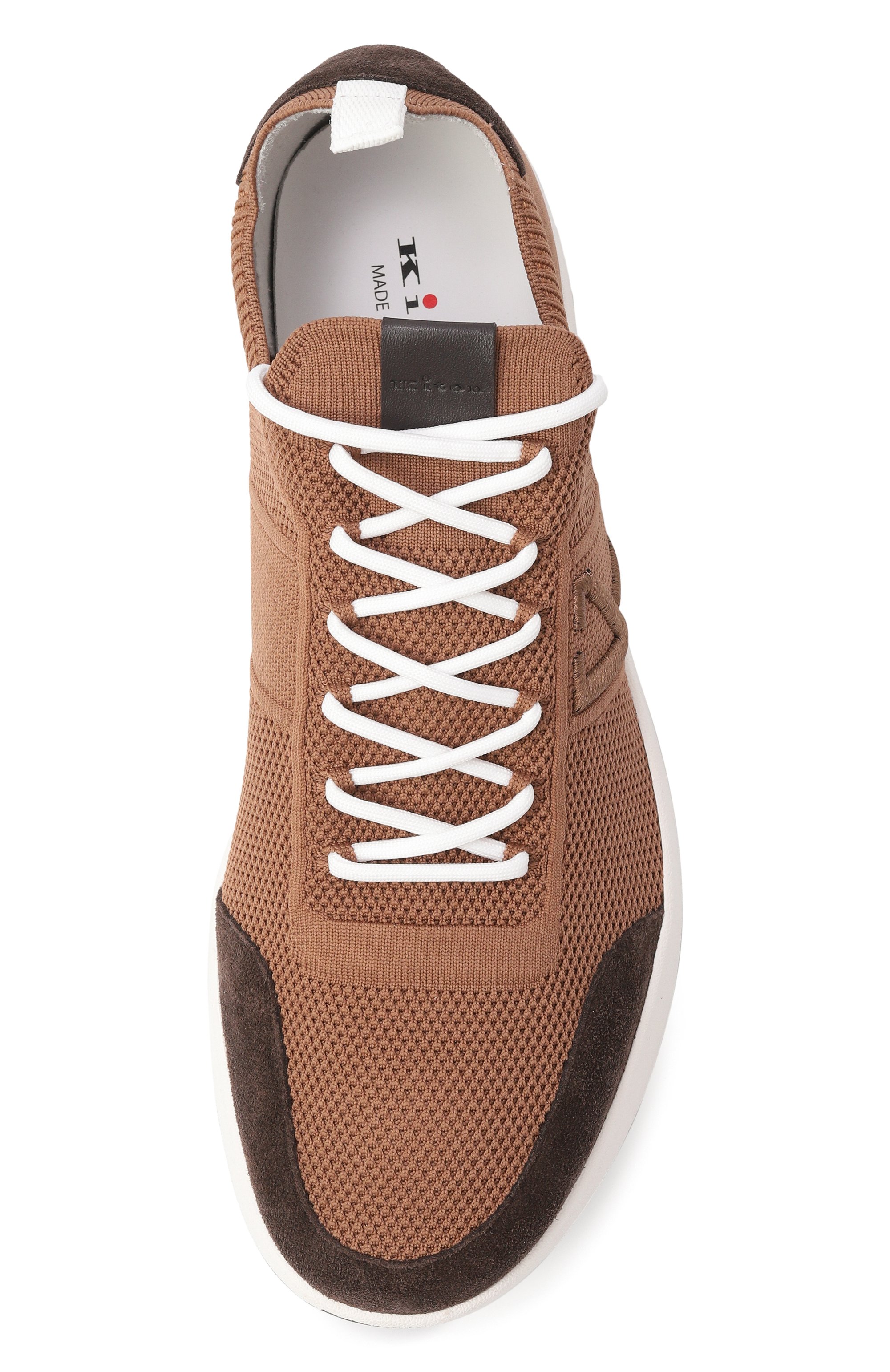 Текстильные кроссовки KITON коричневого цвета по цене 125000 руб., арт. USSA031N0121725, фото 5 Текстильные кроссовки KITON, арт. USSA031N0121725, фото 5