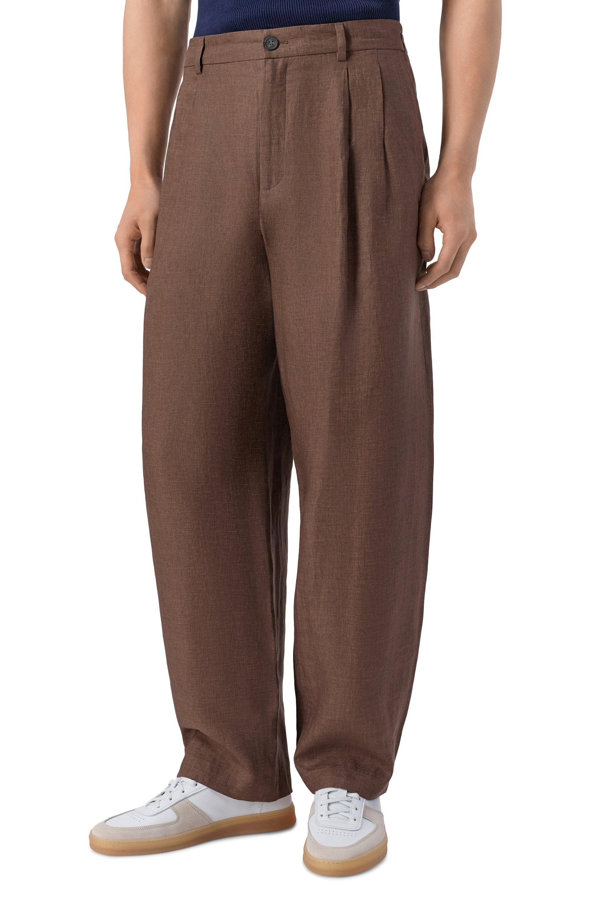 Льняные брюки 12 STOREEZ, арт. 138090, фото 3