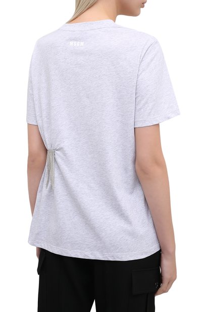 Хлопковая футболка MSGM, арт. 2943MDM62 207646, фото 4