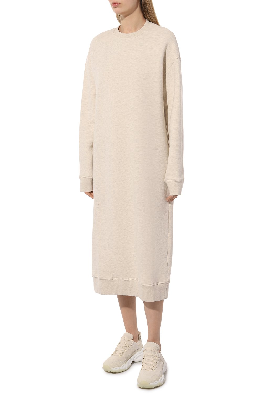 Платье из хлопка и вискозы ELECTRIC AND ROSE бежевого цвета по цене 38300 руб., арт. WDR106C0S0, фото 3 Платье из хлопка и вискозы ELECTRIC AND ROSE, арт. WDR106C0S0, фото 3