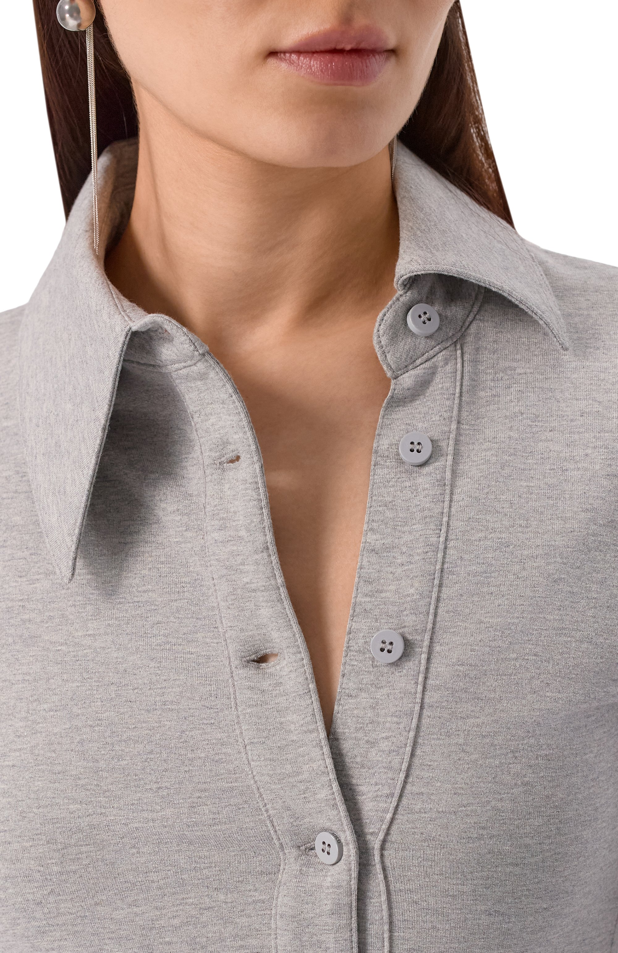 Хлопковое поло THE ATTICO, арт. 260WCI00031/JJF006AA, фото 5