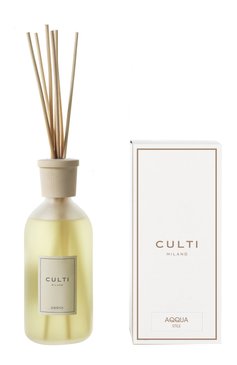 Диффузор stile classic aqqua (500ml) CULTI MILANO бесцветного цвета, арт. 8050534794786 | Фото 1 (Статус проверки: Проверена категория; Нос: Не проставлено; Региональные ограничения белый список (Axapta Mercury): Не проставлено; Ограничения доставки: flammable)
