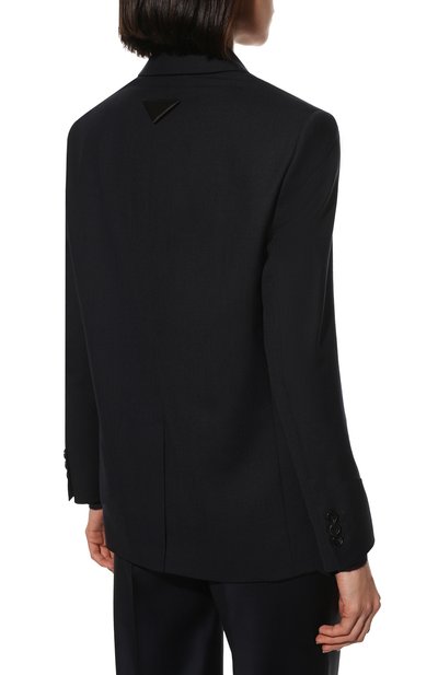 Шерстяной жакет PRADA темно-синего цвета по цене 320000 руб., арт. P563MY-10V2-F0008-221, фото 4 Шерстяной жакет PRADA, арт. P563MY-10V2-F0008-221, фото 4