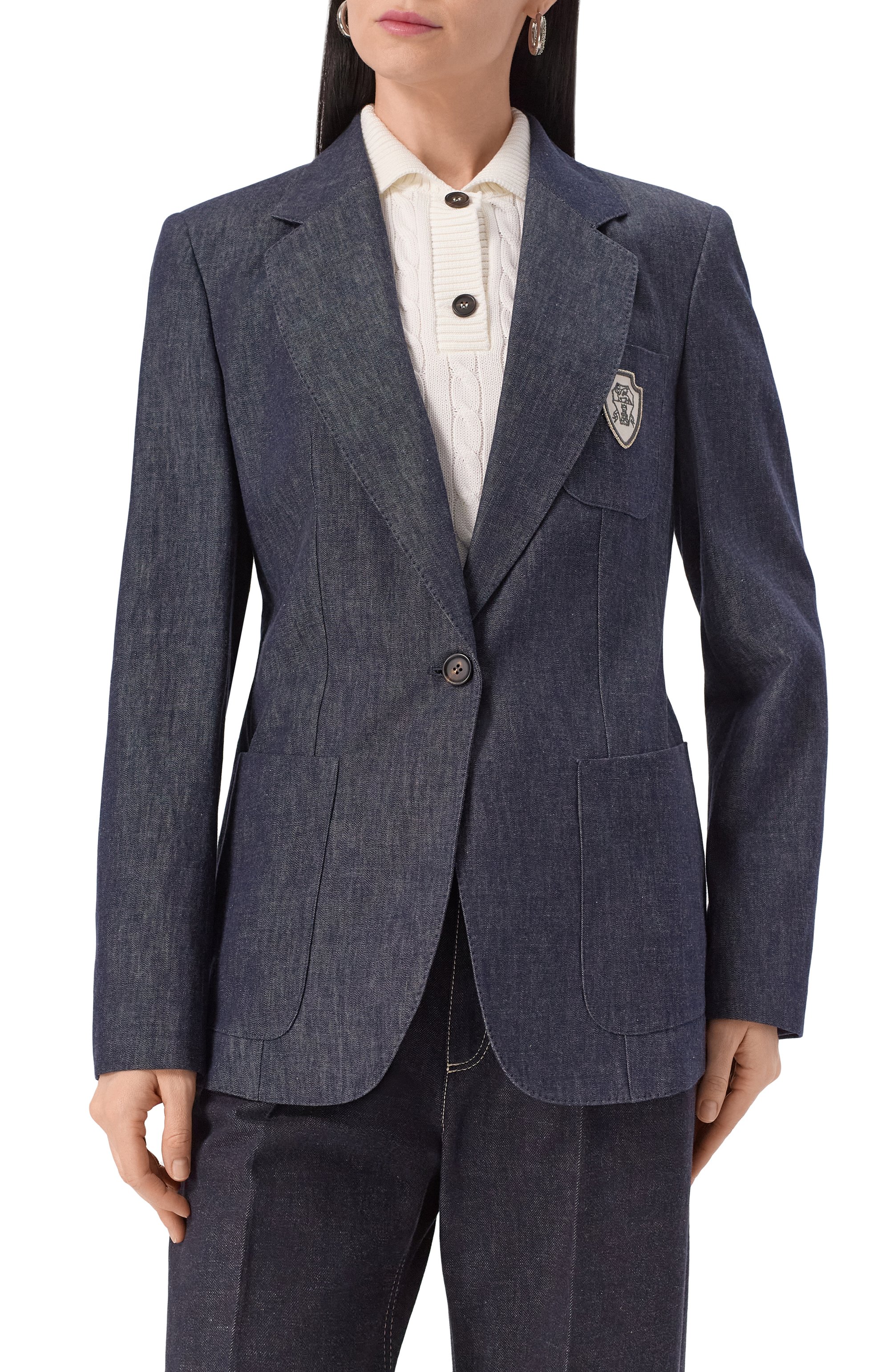 Хлопковый жакет BRUNELLO CUCINELLI, арт. MA7827335, фото 3