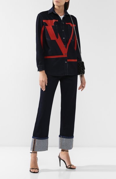 Джинсы с отворотами VALENTINO, арт. SB3DD08W4NA, фото 2