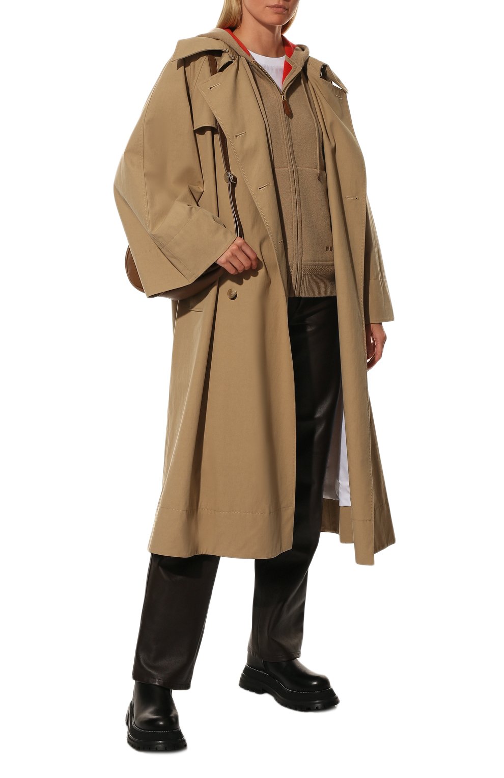 Кашемировый кардиган BURBERRY бежевого цвета по цене 133500 руб., арт. 8021030, фото 2 Кашемировый кардиган BURBERRY, арт. 8021030, фото 2