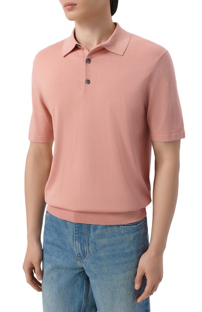 Поло из шелка и хлопка 12 STOREEZ, арт. 136308, фото 3