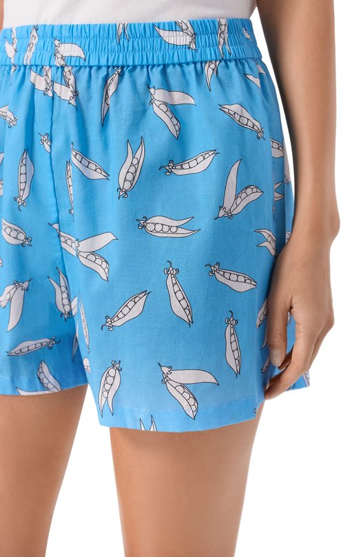 Хлопковые шорты YANINA T-3134C Голубой  T-3134C Фото 5