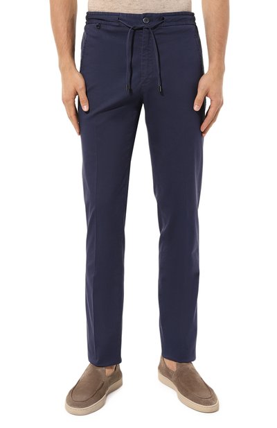 Брюки из лиоцелла и хлопка STEFANO RICCI темно-синего цвета по цене 114000 руб., арт. M1T3100042/STREET, фото 3 Брюки из лиоцелла и хлопка STEFANO RICCI, арт. M1T3100042/STREET, фото 3