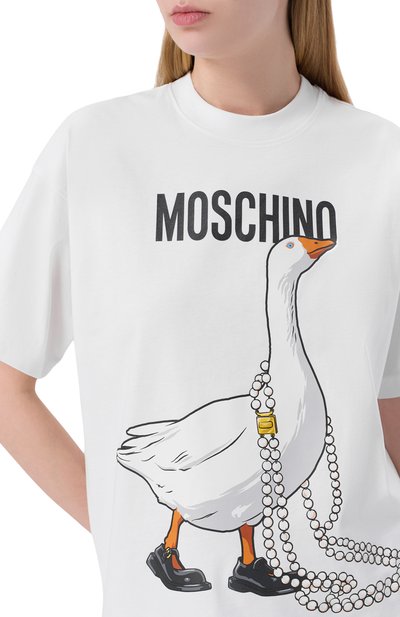 Хлопковая футболка MOSCHINO, арт. V0703/0541, фото 5