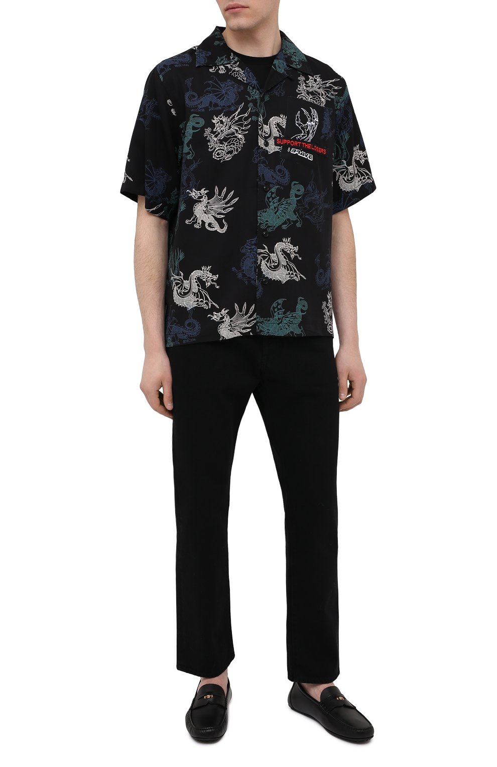 Кожаные мокасины VERSACE, арт. DSU7564/DVTX1G, фото 2