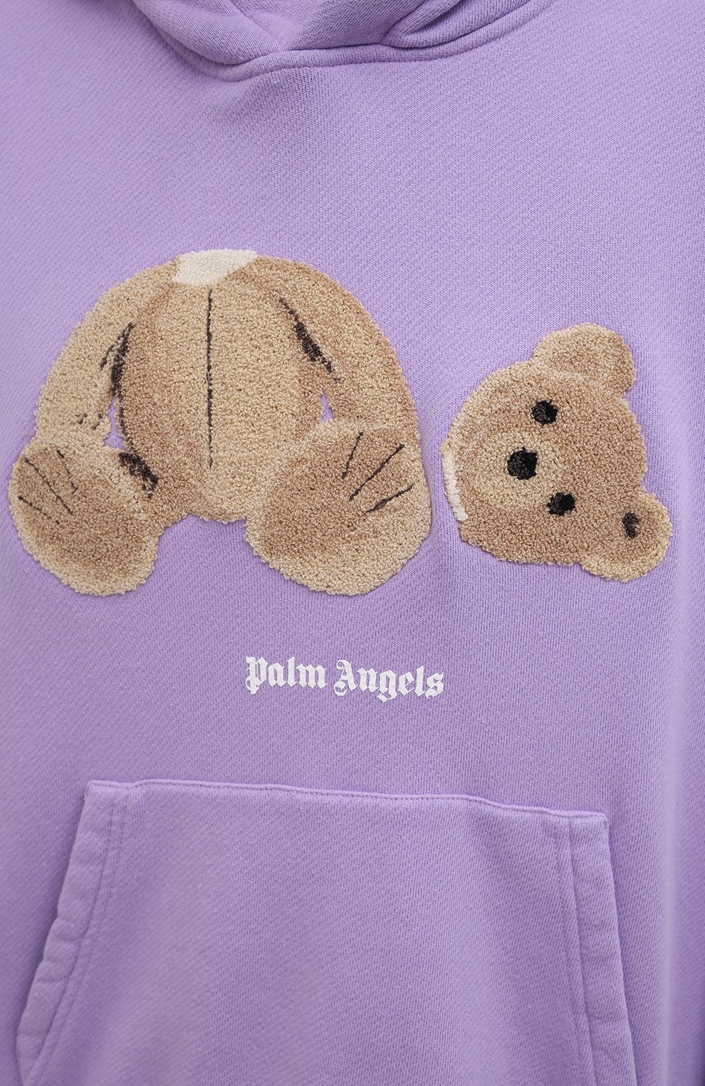 Хлопковое худи PALM ANGELS сиреневого цвета по цене 72100 руб., арт. PMBB058F21FLE0073660/W, фото 5 Хлопковое худи PALM ANGELS, арт. PMBB058F21FLE0073660/W, фото 5
