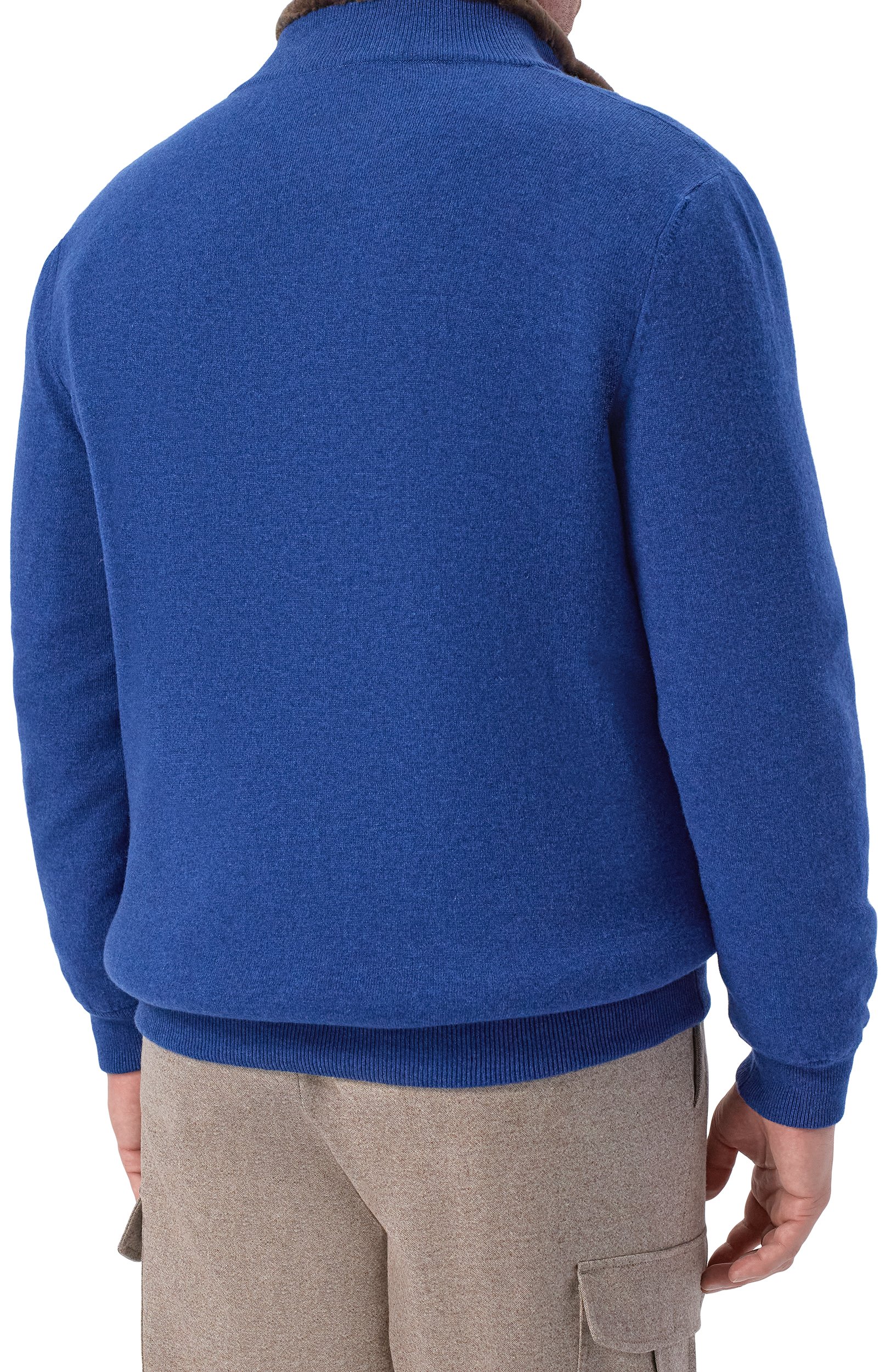 Кашемировый кардиган с подкладкой из овчины KITON, арт. UMK1489S182_4XL-7XL, фото 4