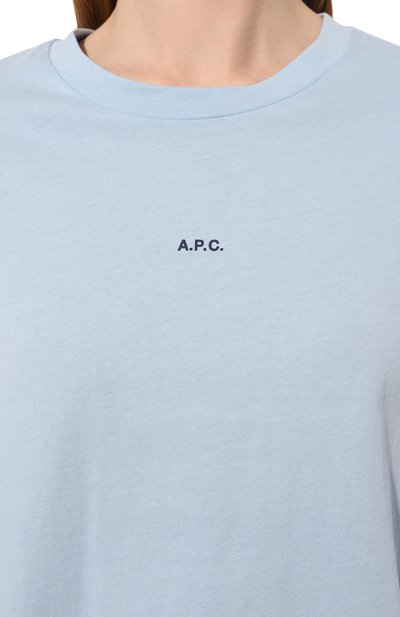 Хлопковая футболка A.P.C., арт. C0EI0-F26210, фото 5