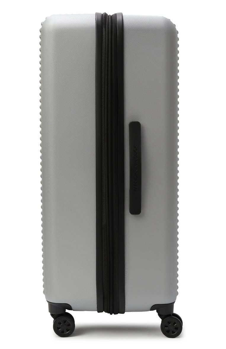 Женский чемодан tank case large MANDARINA DUCK серебряного цвета, арт. FSV24-002 | Фото 3 (Материал: Пластик; Размер: large; Автоматизация состава: Проставлено; Автоматизация ТО: Проставлено)