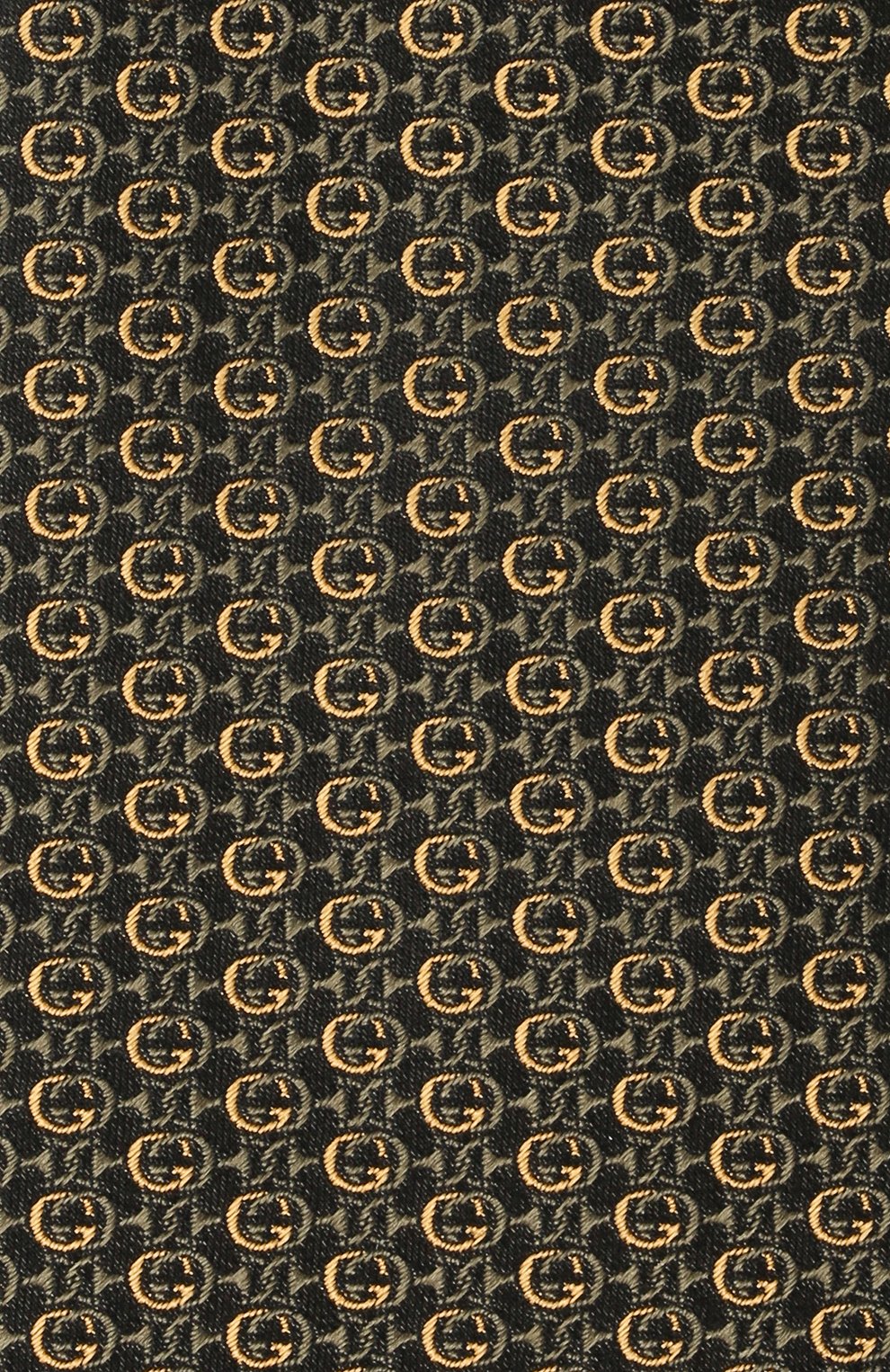 Шелковый галстук GUCCI хаки цвета по цене 28800 руб., арт. 643994/4E002, фото 3 Шелковый галстук GUCCI, арт. 643994/4E002, фото 3