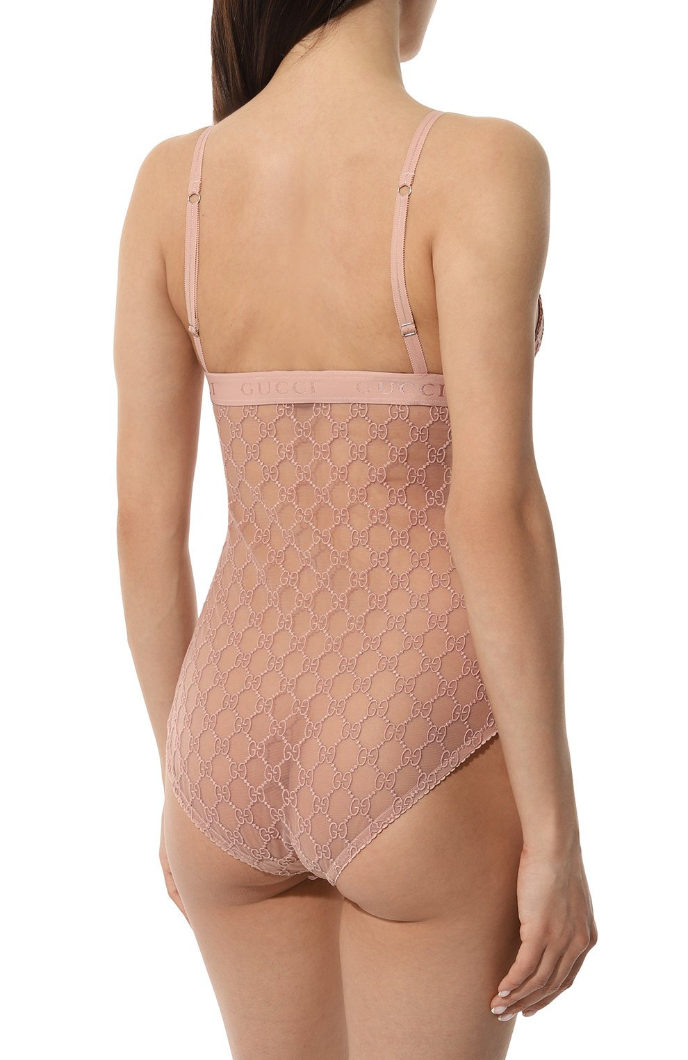 Боди GUCCI розового цвета по цене 86350 руб., арт. 599604/XUAAW, фото 3 Боди GUCCI, арт. 599604/XUAAW, фото 3
