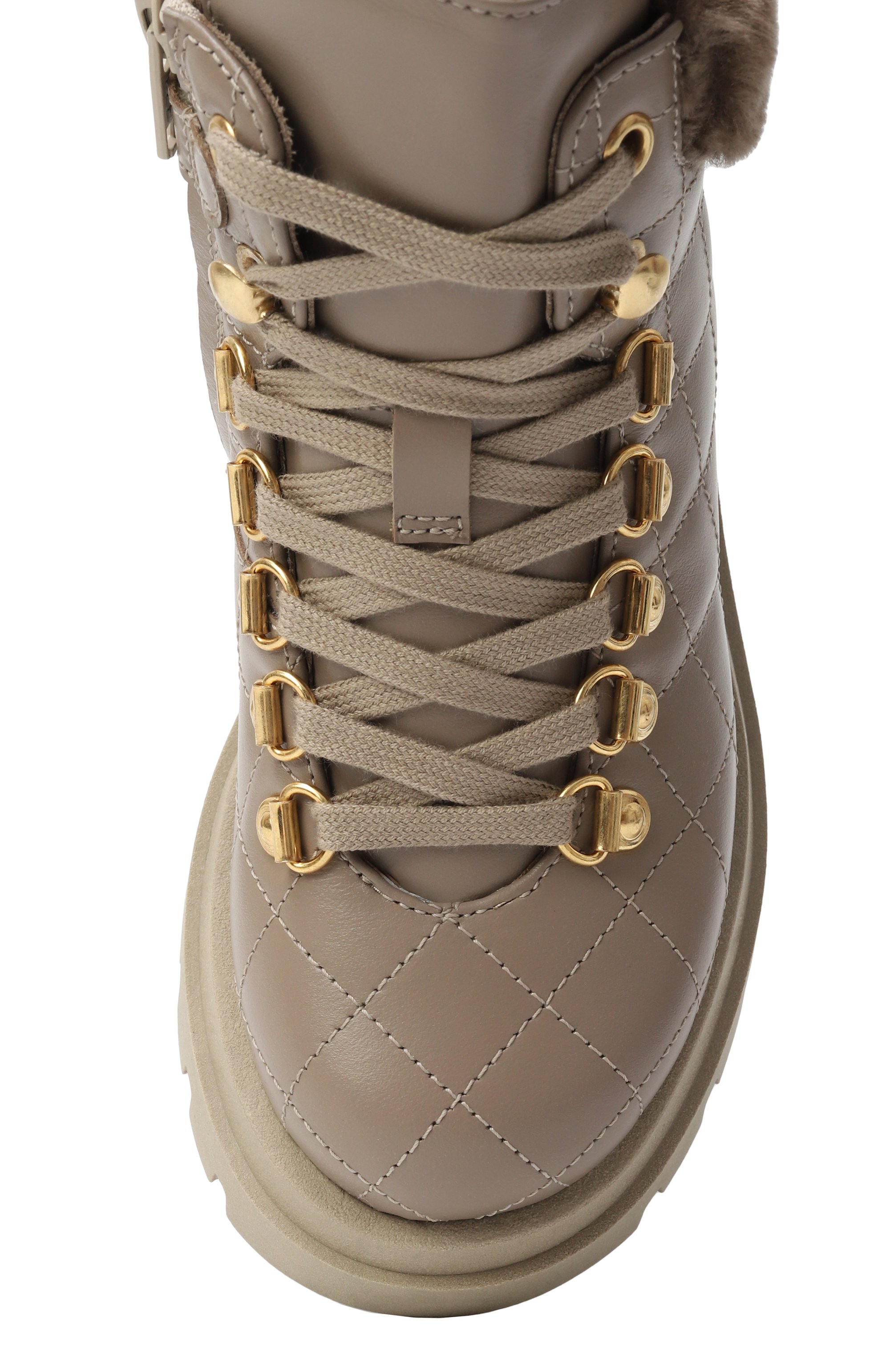 Кожаные ботинки GALLUCCI бежевого цвета по цене 35700 руб., арт. J20518BM, фото 4 Кожаные ботинки GALLUCCI, арт. J20518BM, фото 4