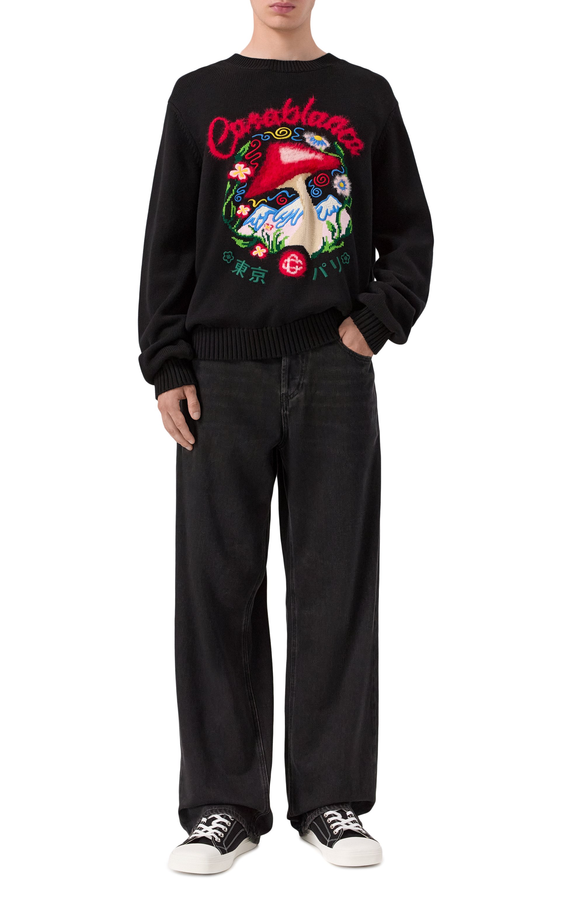 Хлопковый свитер CASABLANCA, арт. MPF25-KW-1118-01, фото 2