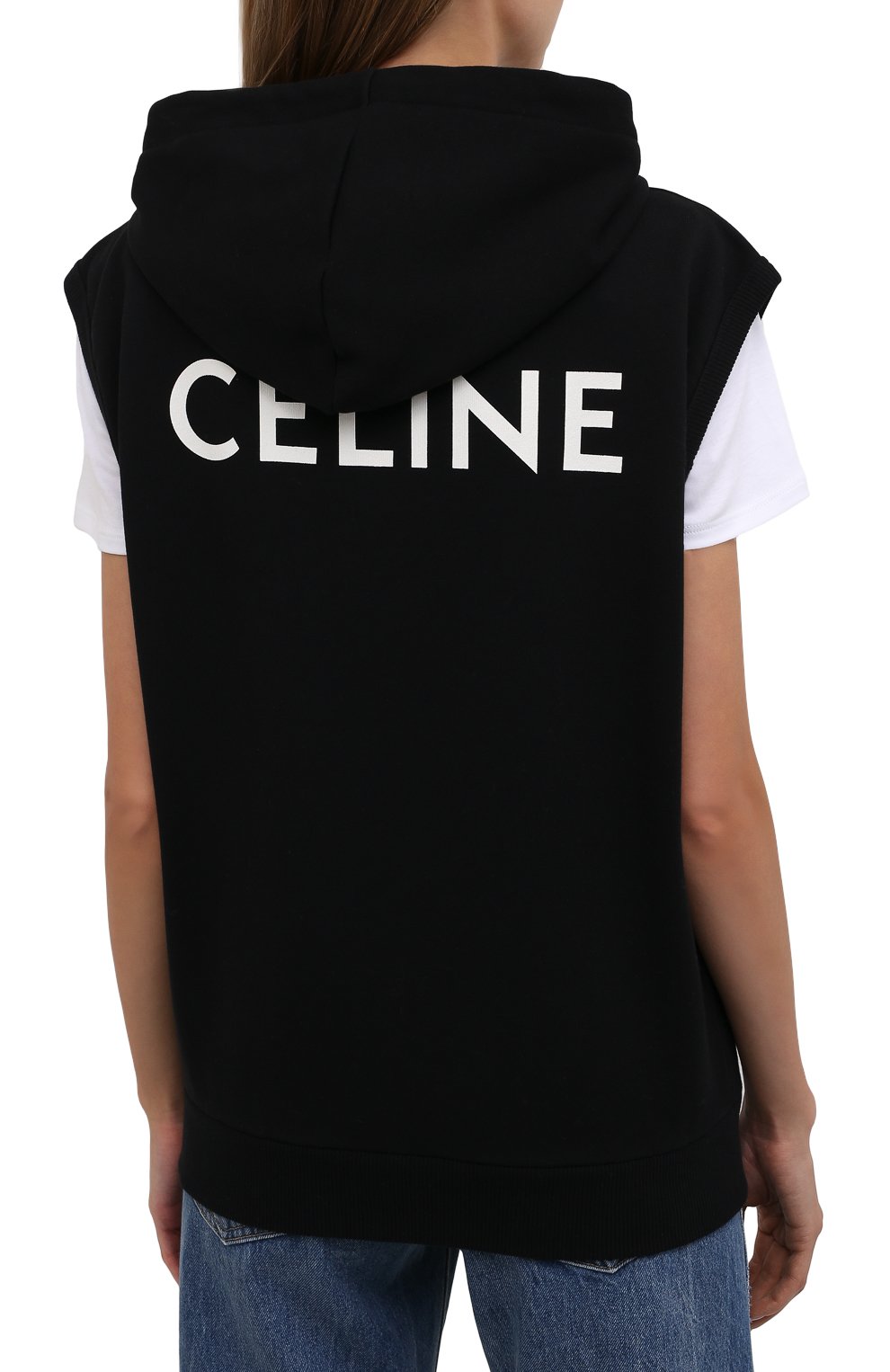 Хлопковый жилет CELINE, арт. 2Y375052H, фото 4