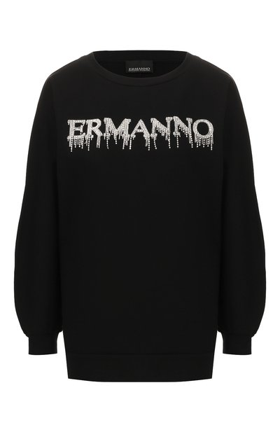Женский хлопковый свитшот ERMANNO ERMANNO SCERVINO, арт. 46T FL09 FEL