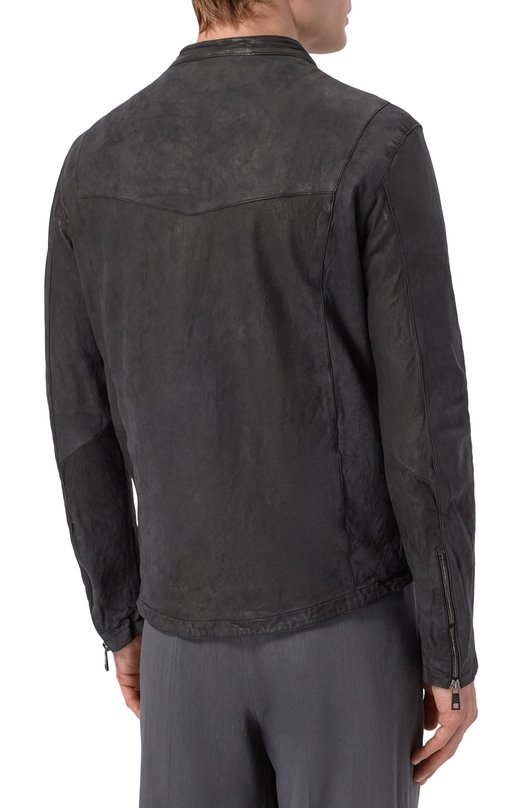 Кожаная куртка Giorgio Brato GU26S8299NAPSTM Чёрный  GU26S8299NAPSTM Фото 4