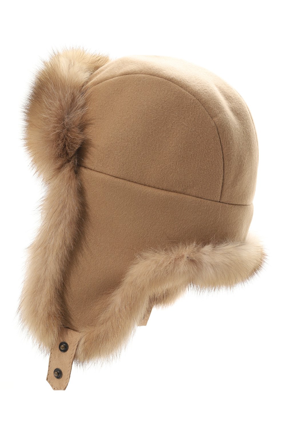Кашемировая шапка-ушанка с мехом соболя FURLAND, арт. 0201414210043100016, фото 2