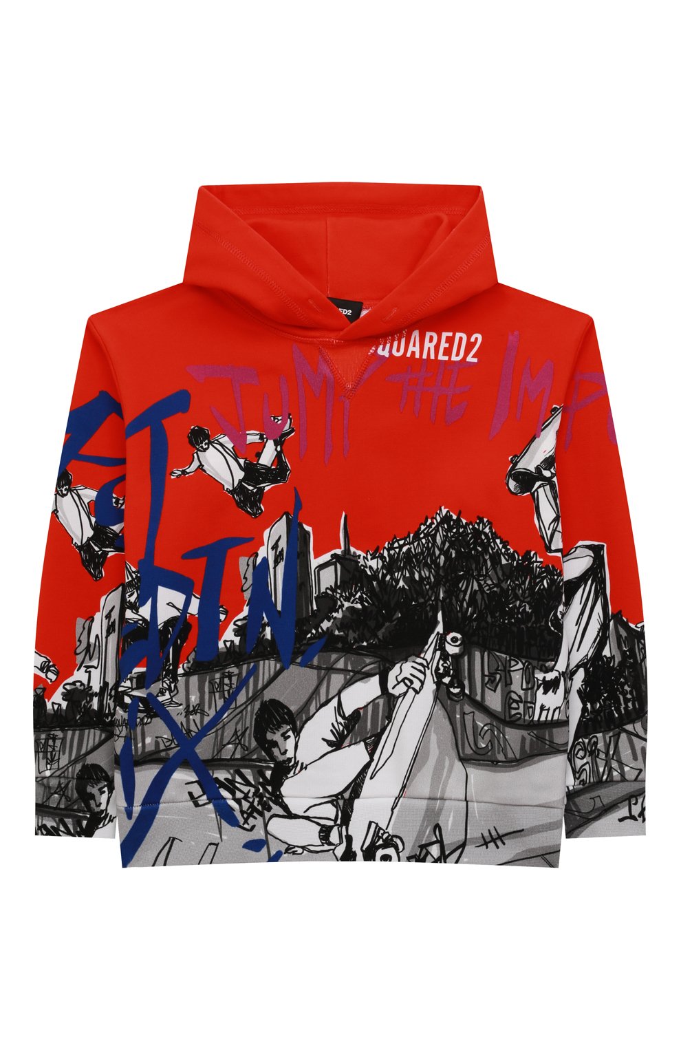 Хлопковое худи DSQUARED2, арт. DQ1134-D009B, фото 1
