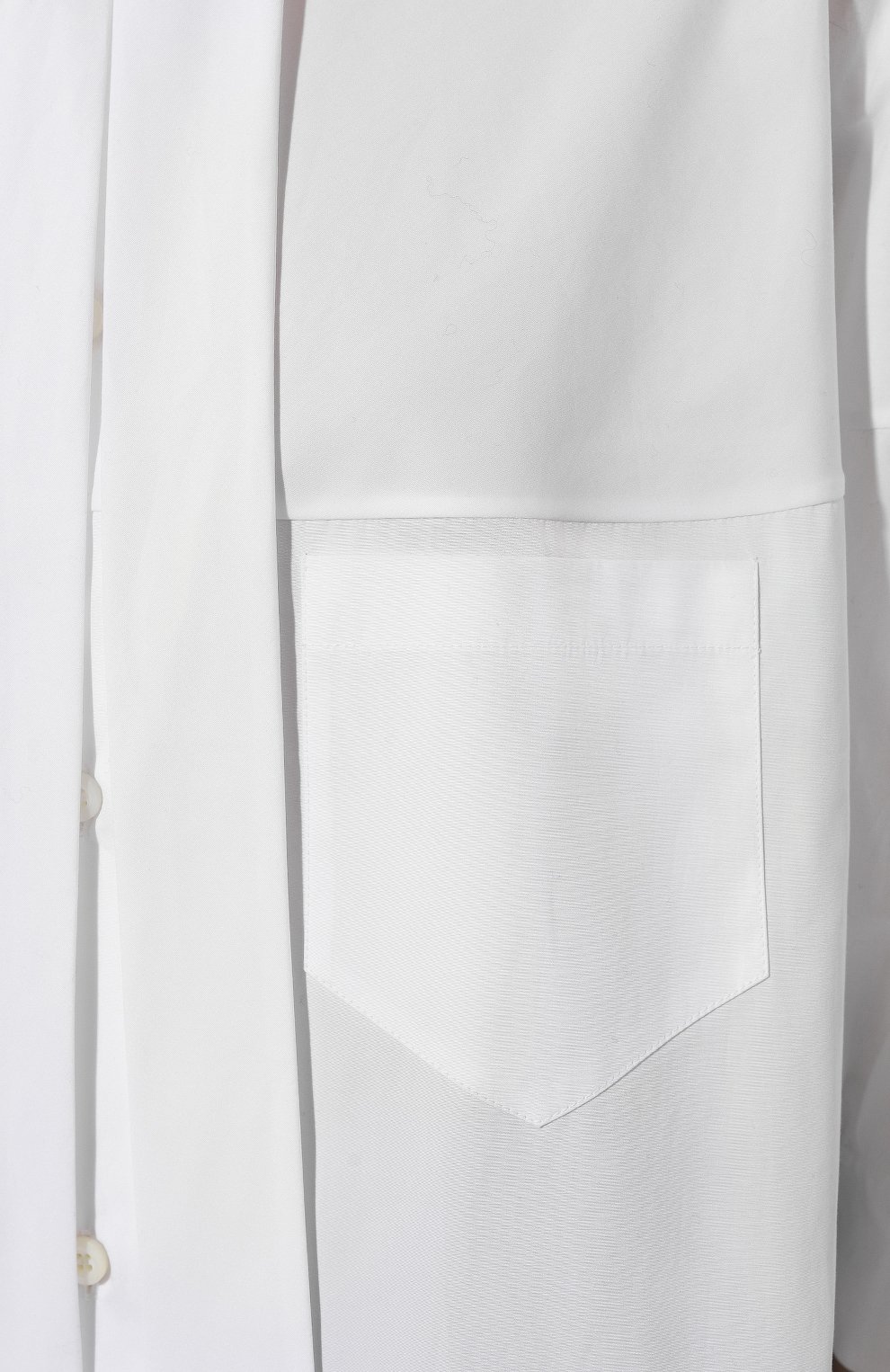 Хлопковая блузка PRADA белого цвета по цене 115000 руб., арт. P495E-1UCX-F0009-211, фото 5 Хлопковая блузка PRADA, арт. P495E-1UCX-F0009-211, фото 5