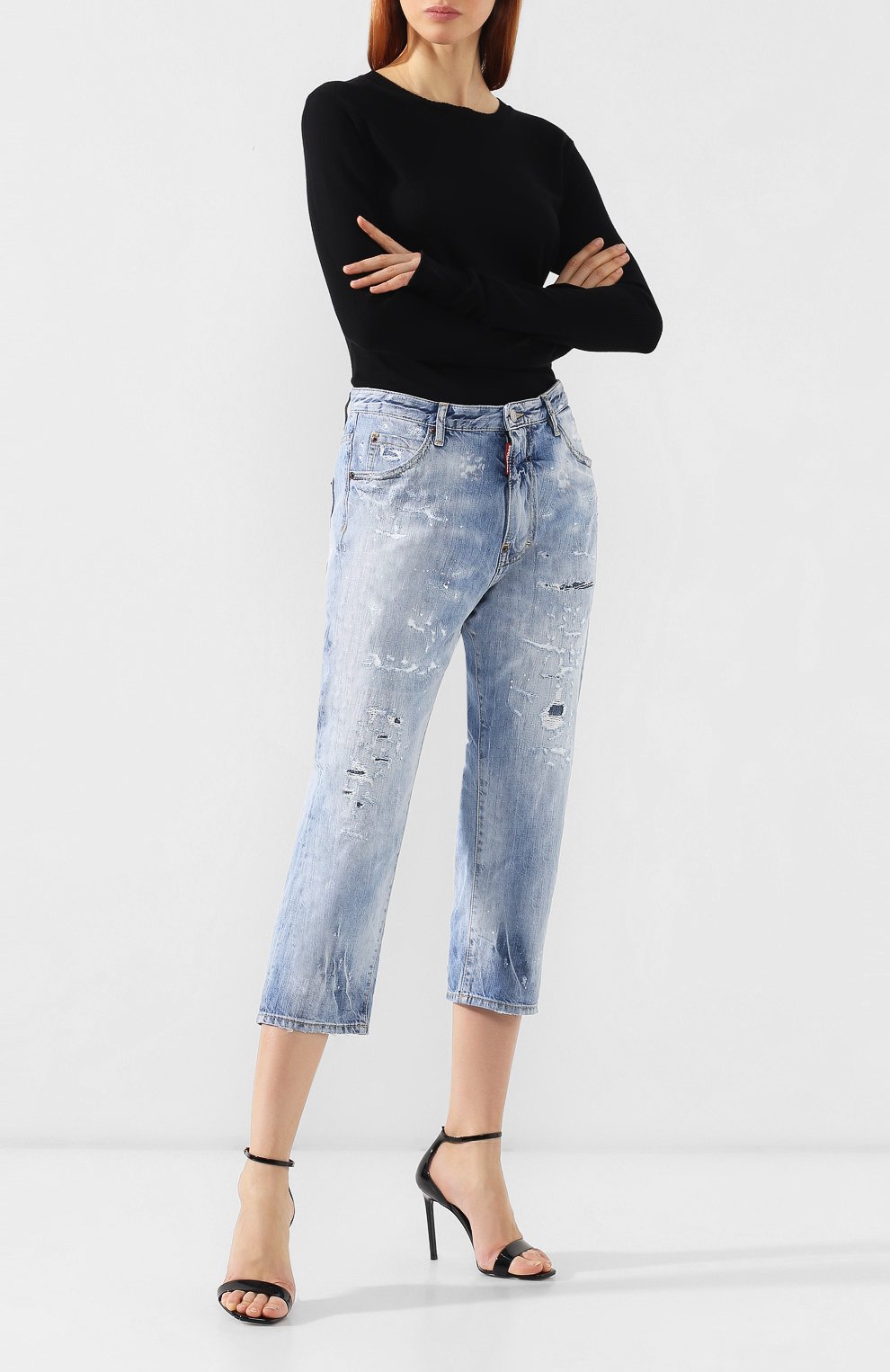 Укороченные джинсы DSQUARED2, арт. S72LB0178/S30309, фото 2